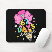67 Days Of School Girls Coquette Bow 67th Day Of S Mousepad (Mit Mouse)