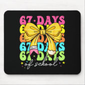 67 Days Of School Girls Coquette Bow 67th Day Of S Mousepad (Vorne)