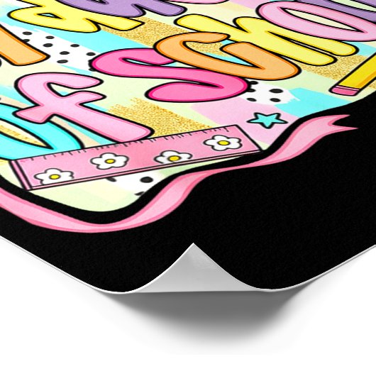 67 Days Of School Girls Coquette Bow 67th Day Of S Poster (Ecke)