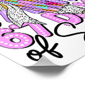 67 Days Of School Girls Coquette Bow 67th Day Of S Poster (Ecke)