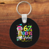 67 Days Of School Girls Coquette Bow Pencil 67 Day Schlüsselanhänger (Vorderseite)