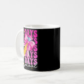 67 Days Of School Girls Coquette Bow Pencil Teache Kaffeetasse (Vorderseite Links)