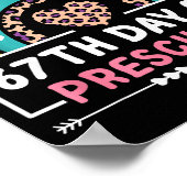 67 Days Of School Happy 67th Day Of Preschool Teac Poster (Ecke)