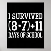 67 Days Of School Math Problem Teachers 67 Slang 6 Poster (Vorne)