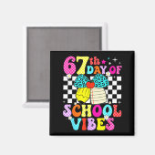 67 Days Of School Meme 100th Day Of School Vibes S Magnet (Vorderseite/Rückseite)
