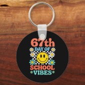 67 Days Of School Meme 100th Day Of School Vibes S Schlüsselanhänger (Vorderseite)