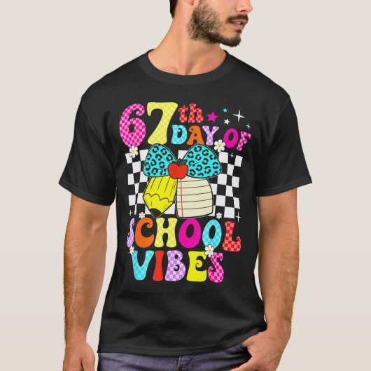 67 Days Of School Meme 100th Day Of School Vibes S T-Shirt (Vorderseite)