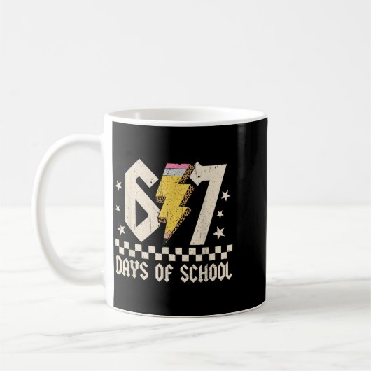 67 Days Of School Meme Slang Abcd Rock Boys Girls Kaffeetasse (Links)