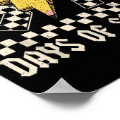 67 Days Of School Meme Slang Abcd Rock Boys Girls  Poster (Ecke)