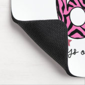 67 Days Of School Nk Leopard Girl Glam Zebra Mousepad (Ecke)