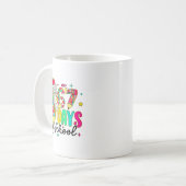 67 Days Of School Pencil Coquette Teacher Student Kaffeetasse (Vorderseite Links)