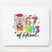 67 Days Of School Pencil Coquette Teacher Student Mousepad (Vorne)
