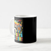 67 Days Of School Smarter Funny Six Seven Monster  Kaffeetasse (Vorderseite Links)
