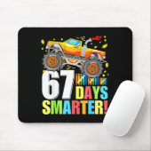 67 Days Of School Smarter Funny Six Seven Monster Mousepad (Mit Mouse)