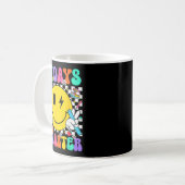 67 Days Of School Smile Face 67 Days Smarter Teach Kaffeetasse (Vorderseite Links)