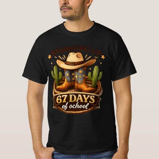 67 Days of School T-Shirt (Vorderseite)