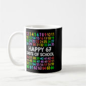 67 Days Of School Teacher Kids Boy 67 Math Numbers Kaffeetasse (Links)