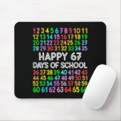 67 Days Of School Teacher Kids Boy 67 Math Numbers Mousepad (Mit Mouse)