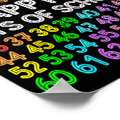 67 Days Of School Teacher Kids Boy 67 Math Numbers Poster (Ecke)