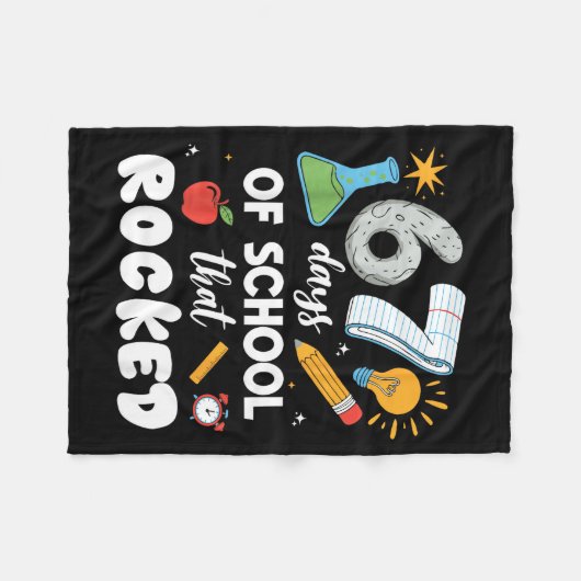 67 Days Of School That Rocked  Fleecedecke (Vorderseite (Horizontal))