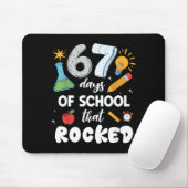 67 Days Of School That Rocked Mousepad (Mit Mouse)