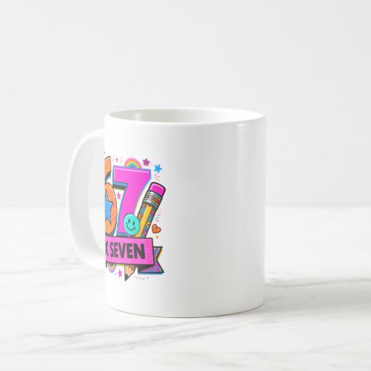 67 Days School 67 Six Seven Funny 67 Teachers Stud Kaffeetasse (Vorderseite Links)