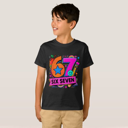 67 Days School 67 Six Seven Funny 67 Teachers Stud T-Shirt (Vorne ganz)