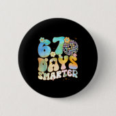 67 Days Smarter 67 Days School Teacher Students Me Button (Vorderseite)