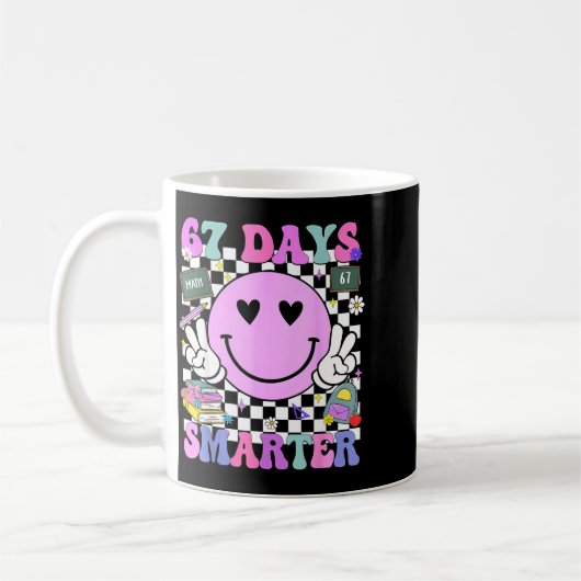 67 Days Smarter 67th Day Of School 6 7 Meme Teache Kaffeetasse (Links)
