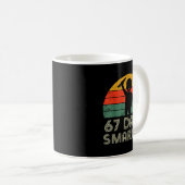 67 Days Smarter 67th Day Of School For Teacher Boy Kaffeetasse (VorderseiteRechts)