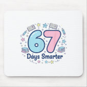 67 Days Smarter 67th Day Of School For Teacher Boy Mousepad (Vorne)