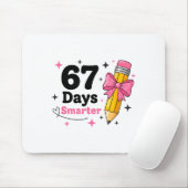 67 Days Smarter Bow Kids Teachers 67 Meme Humor Fu Mousepad (Mit Mouse)