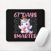 67 Days Smarter Cute Unicorn 67th Day School Girls Mousepad (Mit Mouse)