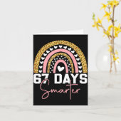 67 Days Smarter Days Of School Survived Rainbow Le Karte (Gelbe Blume)