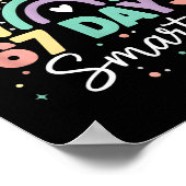 67 Days Smarter Funny Dragon Rainbow Kids 67 Meme Poster (Ecke)