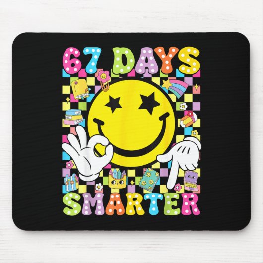 67 Days Smarter Funny Six Seven 67 Meme Teacher St Mousepad (Vorne)