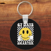 67 Days Smarter Funny Six Seven 6 7 Gen Alpha Slan Schlüsselanhänger (Vorderseite)