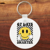 67 Days Smarter Funny Six Seven 6 7 Gen Alpha Slan Schlüsselanhänger (Vorderseite)