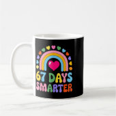 67 Days Smarter Happy Teacher Back To School Celeb Kaffeetasse (Links)