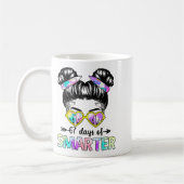 67 Days Smarter Messy Bun Six Seven 67th Day Of Sc Kaffeetasse (Links)
