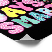 67 Days Smarter Rainbow Back To School Teacher Kid Poster (Ecke)