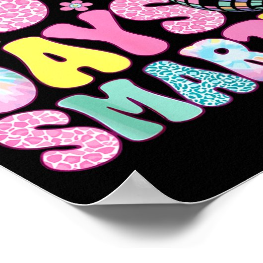 67 Days Smarter Rainbow Back To School Teacher Kid Poster (Ecke)