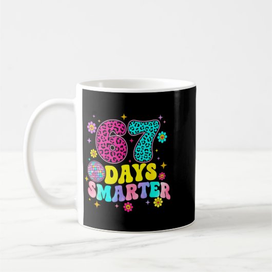 67 Days Smarter School Funny 67 Teachers Students  Kaffeetasse (Links)