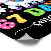 67 Days Smarter Unicorn Girl Kid Teacher 67th Day  Poster (Ecke)