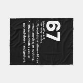 67 Definition Funny Six Seven Meme 6 7 Fleecedecke (Vorderseite (Horizontal))