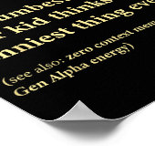 67 Definition Meaning Six Seven Funny Meme Teacher Poster (Ecke)