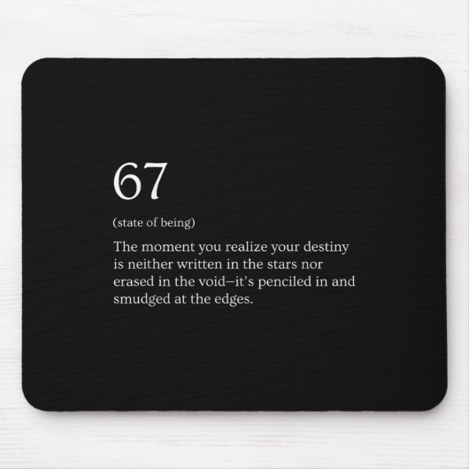 67 Definition Meme _1  Mousepad (Vorne)