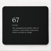 67 Definition Meme _2 Mousepad (Vorne)