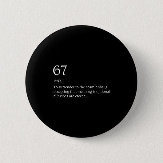 67 Definition Meme Button (Vorderseite)