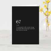 67 Definition Meme  Karte (Gelbe Blume)